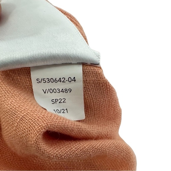 Athleta Womens Cabo Linen Joggers Size 0 Orange Drawstring Casual - Picture 7 of 9